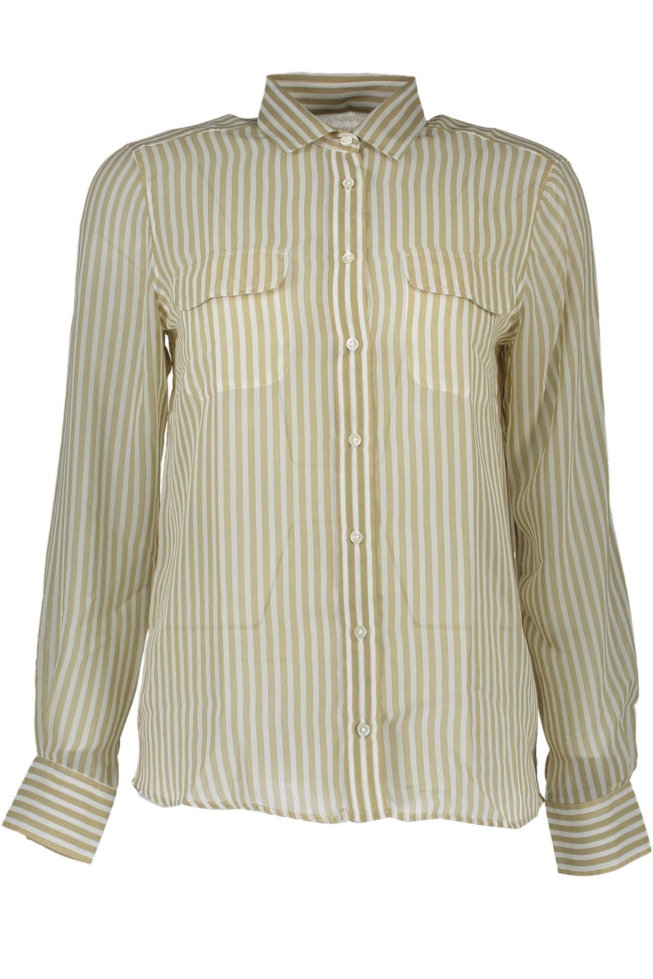Beige Polyester Women Shirt