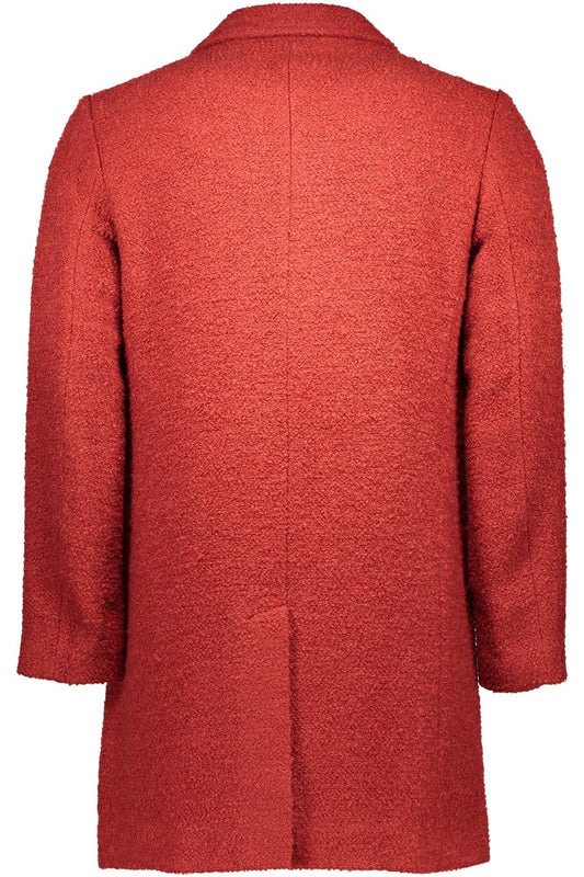 Red Polyester Men Jacket
