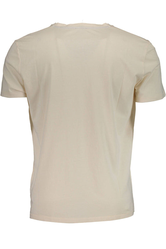 White Cotton Men T-Shirt
