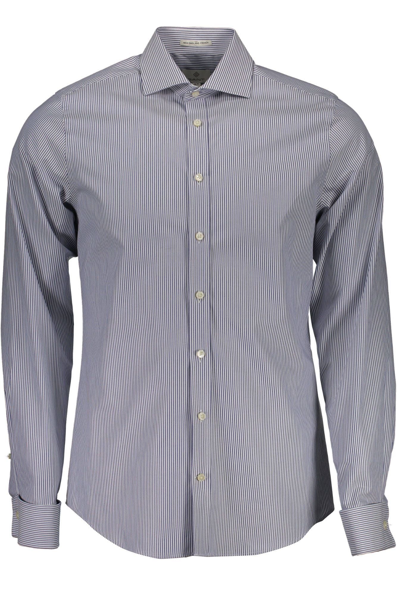 Blue Cotton Men Shirt