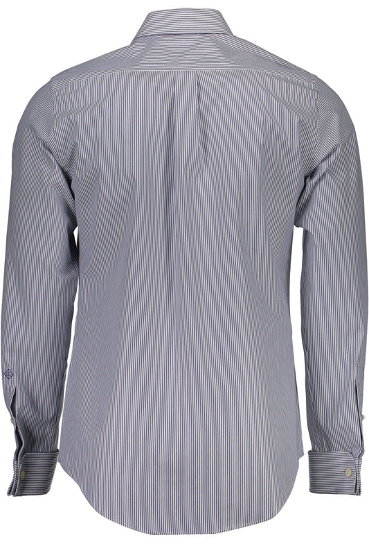 Blue Cotton Men Shirt