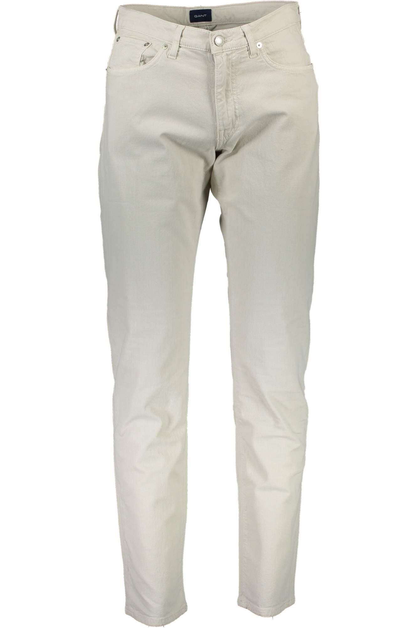 Beige Cotton Men Pant