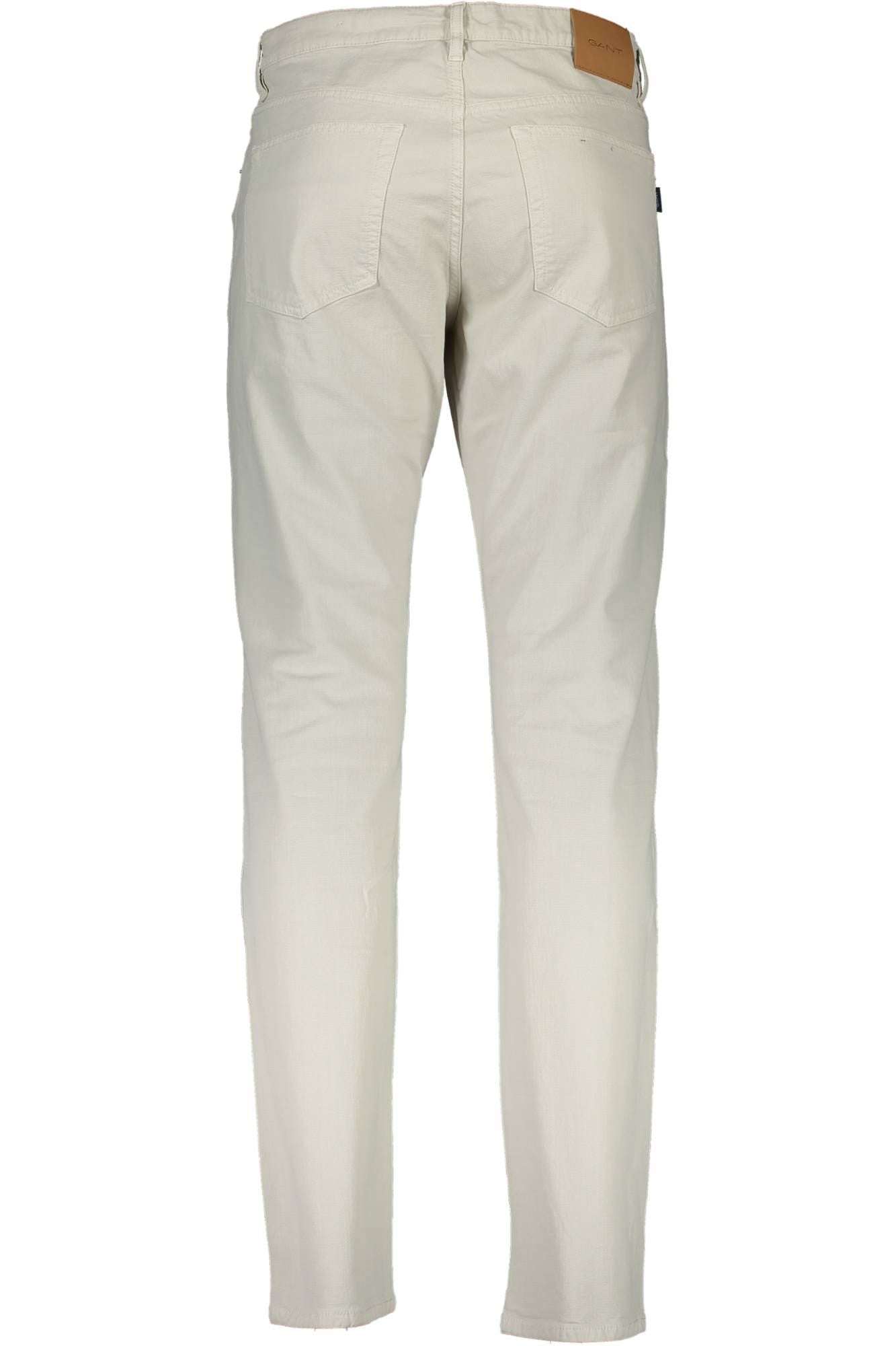 Beige Cotton Men Pant