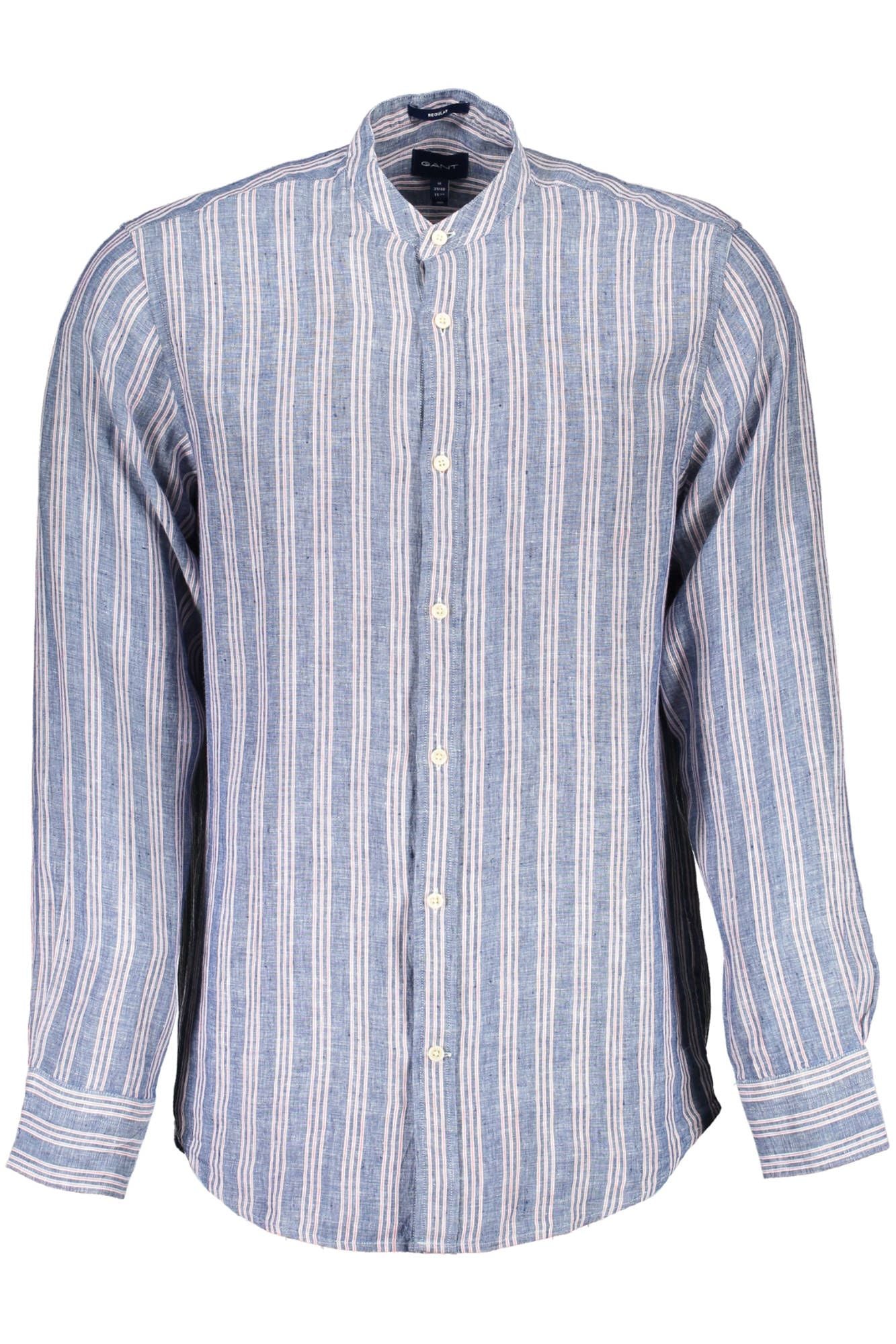 Blue Linen Men Shirt