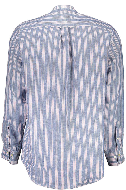 Blue Linen Men Shirt