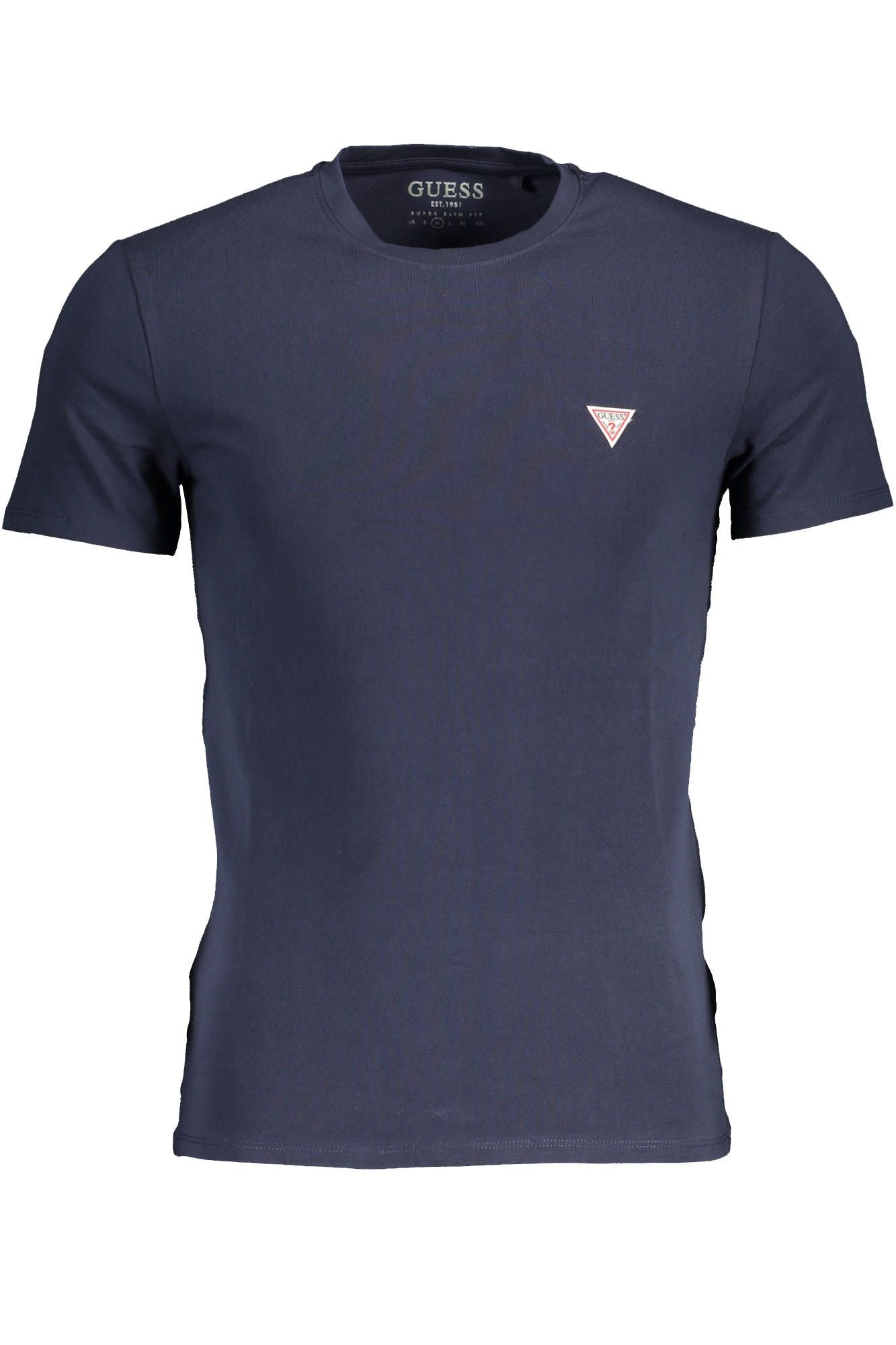 Blue Cotton Men T-Shirt