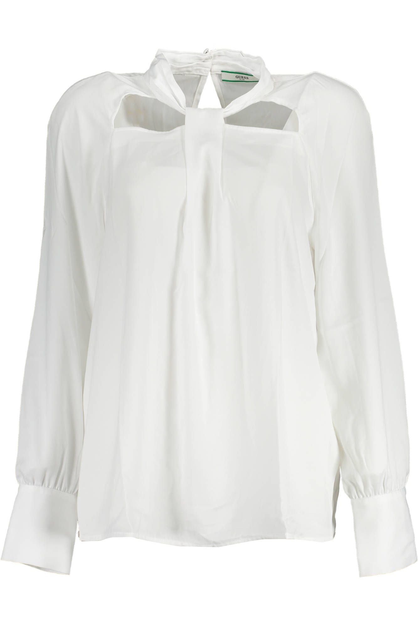 White Polyester Women Shirt
