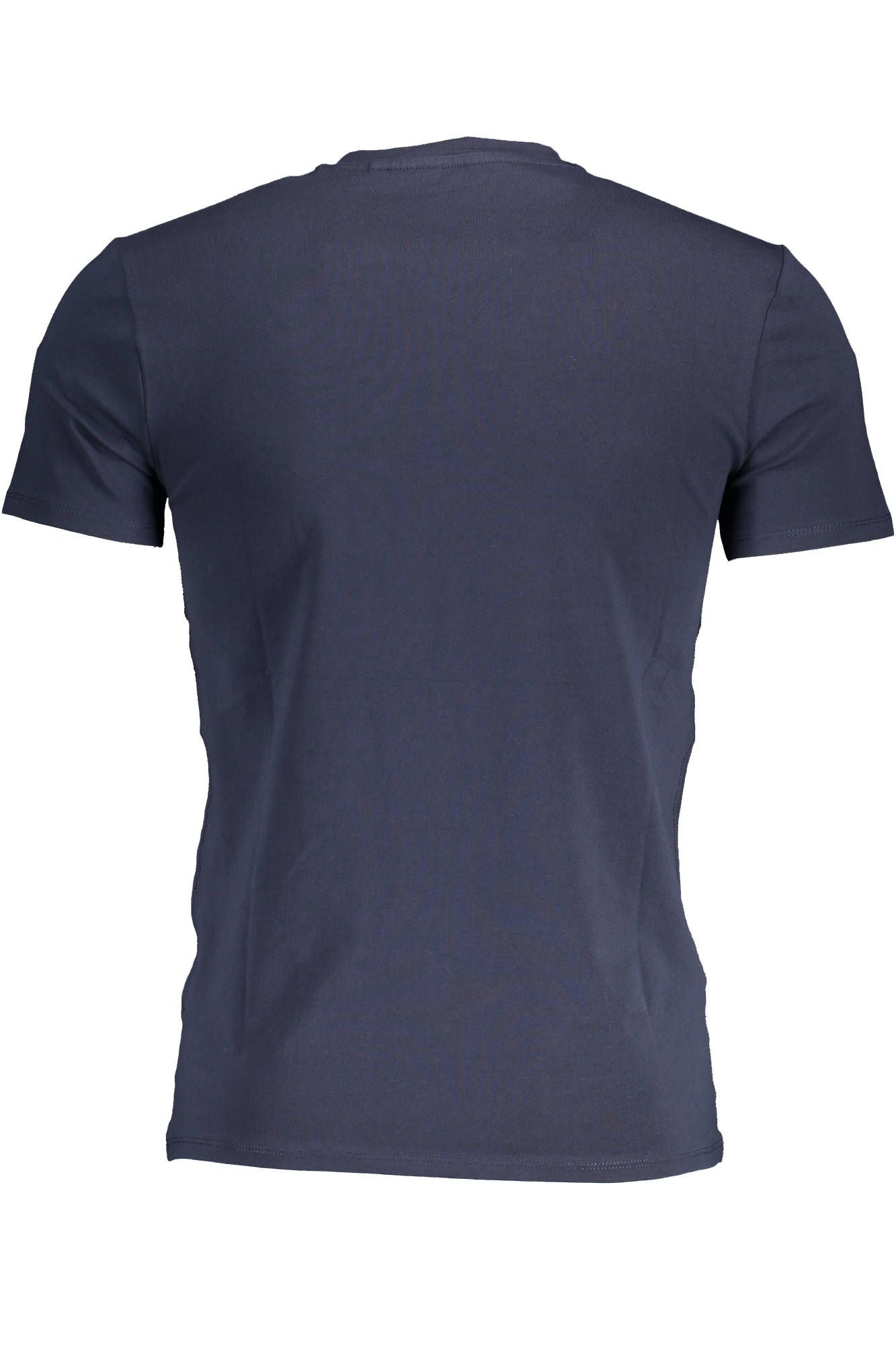 Blue Cotton Men T-Shirt