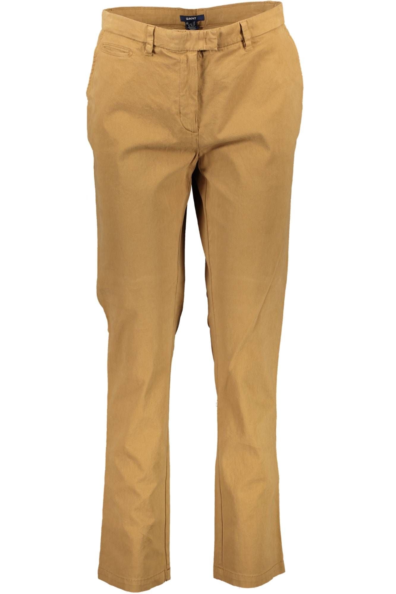 Beige Cotton Men Pant
