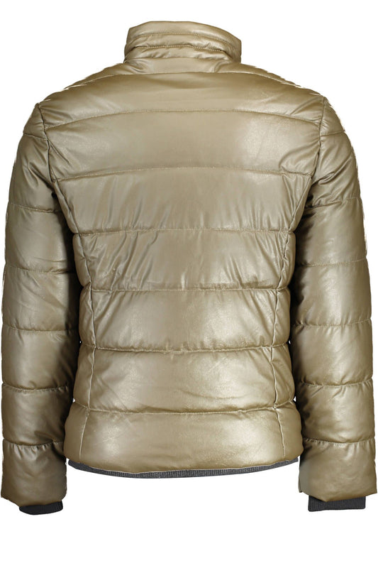 Green Polyester Men Jacket