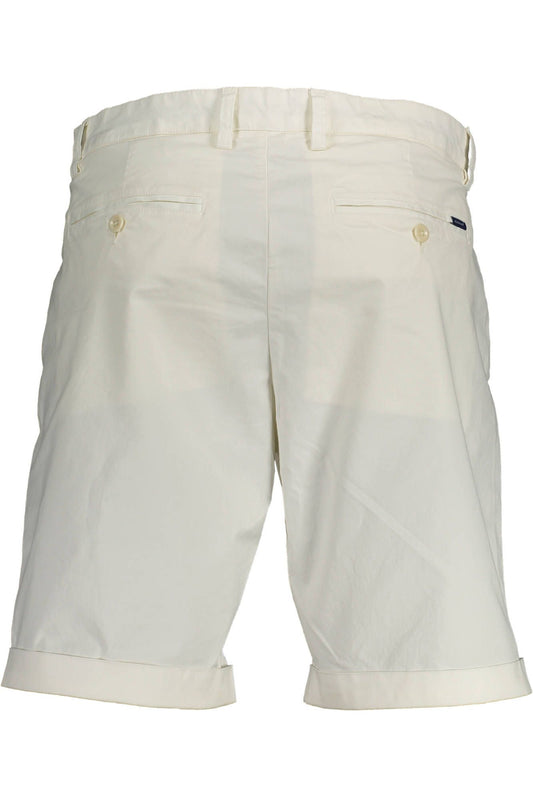 White Cotton Men Bermuda