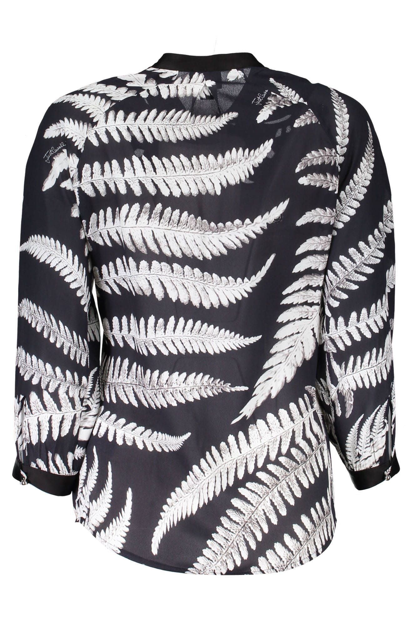 Black Viscose Women Shirt