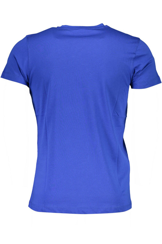Blue Cotton Men's T-Shirt
