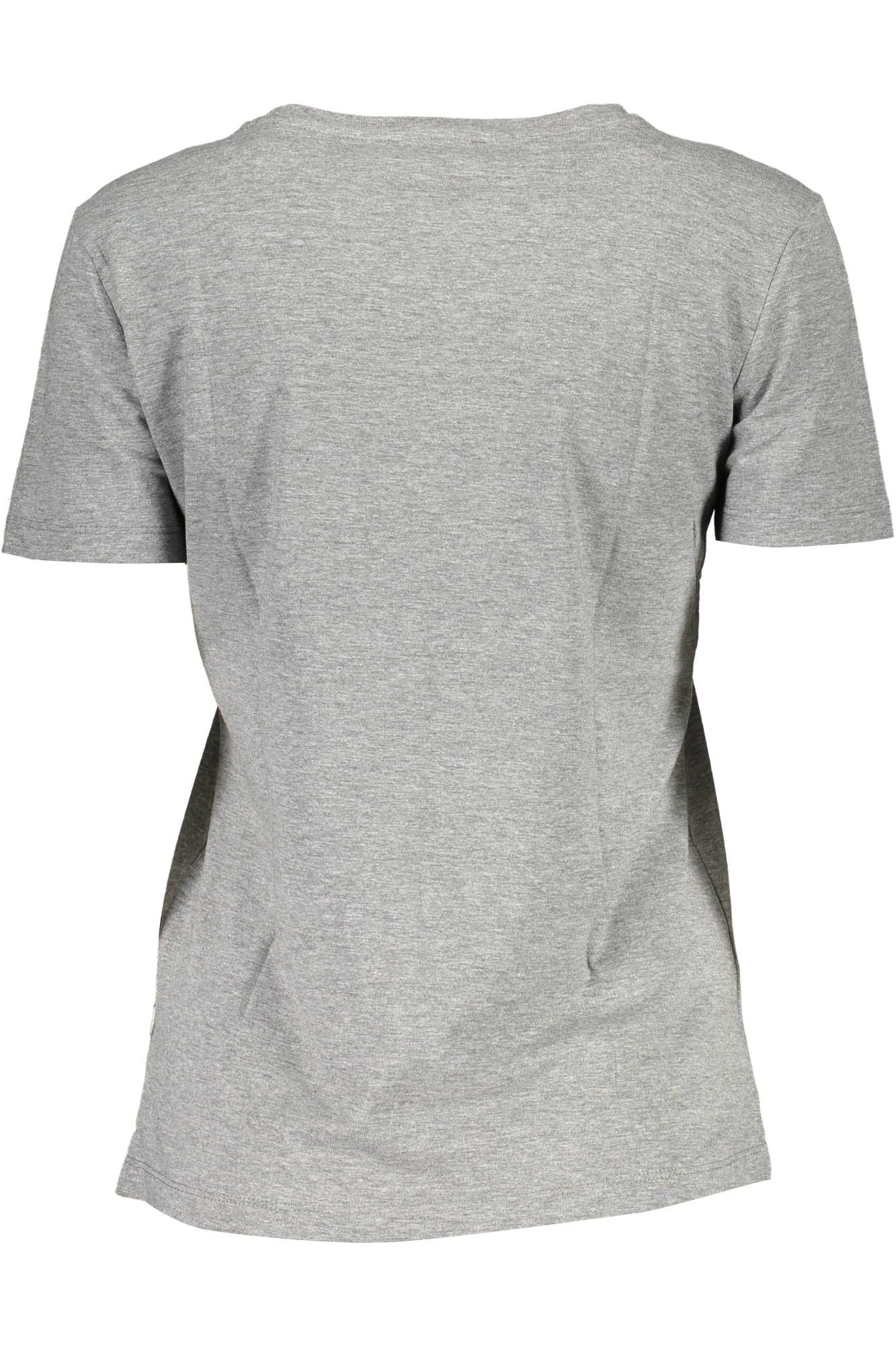 Gray Cotton Women T-Shirt