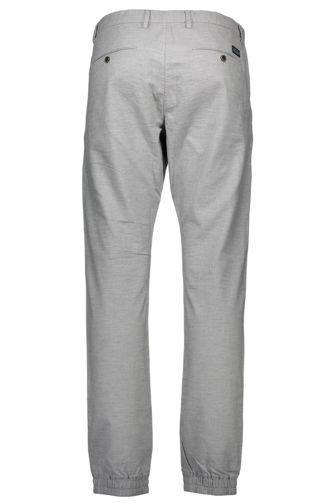 Gray Cotton Men Trouser