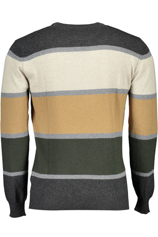 Beige Wool Men Sweater