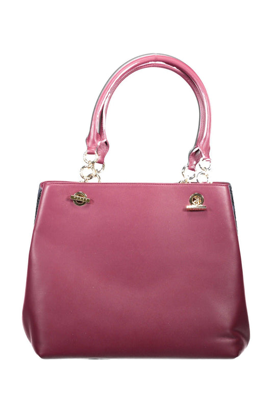 Purple Leather Women Handbag