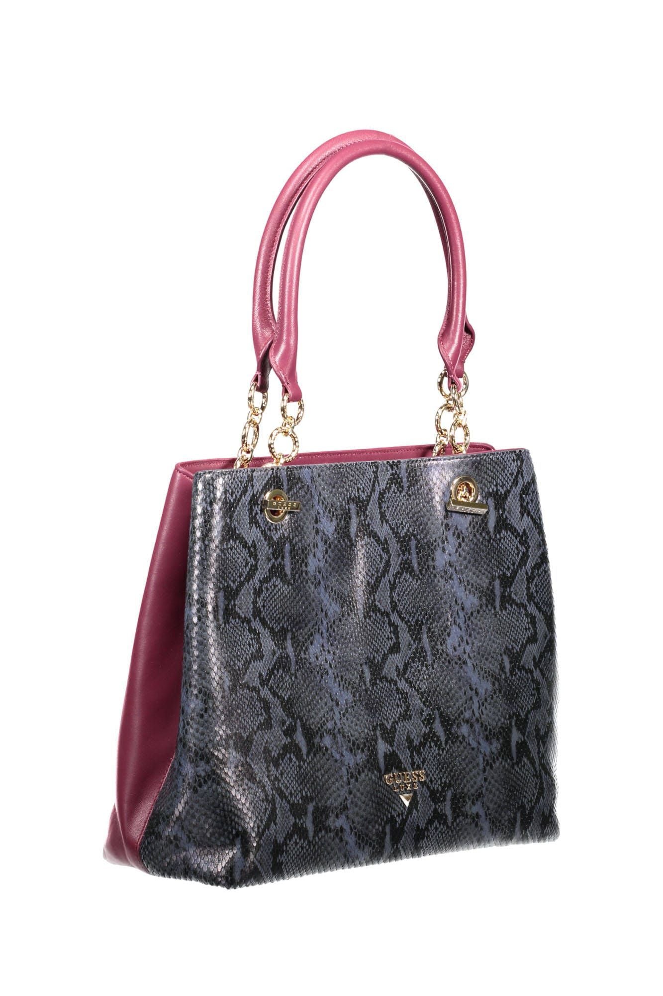 Purple Leather Women Handbag