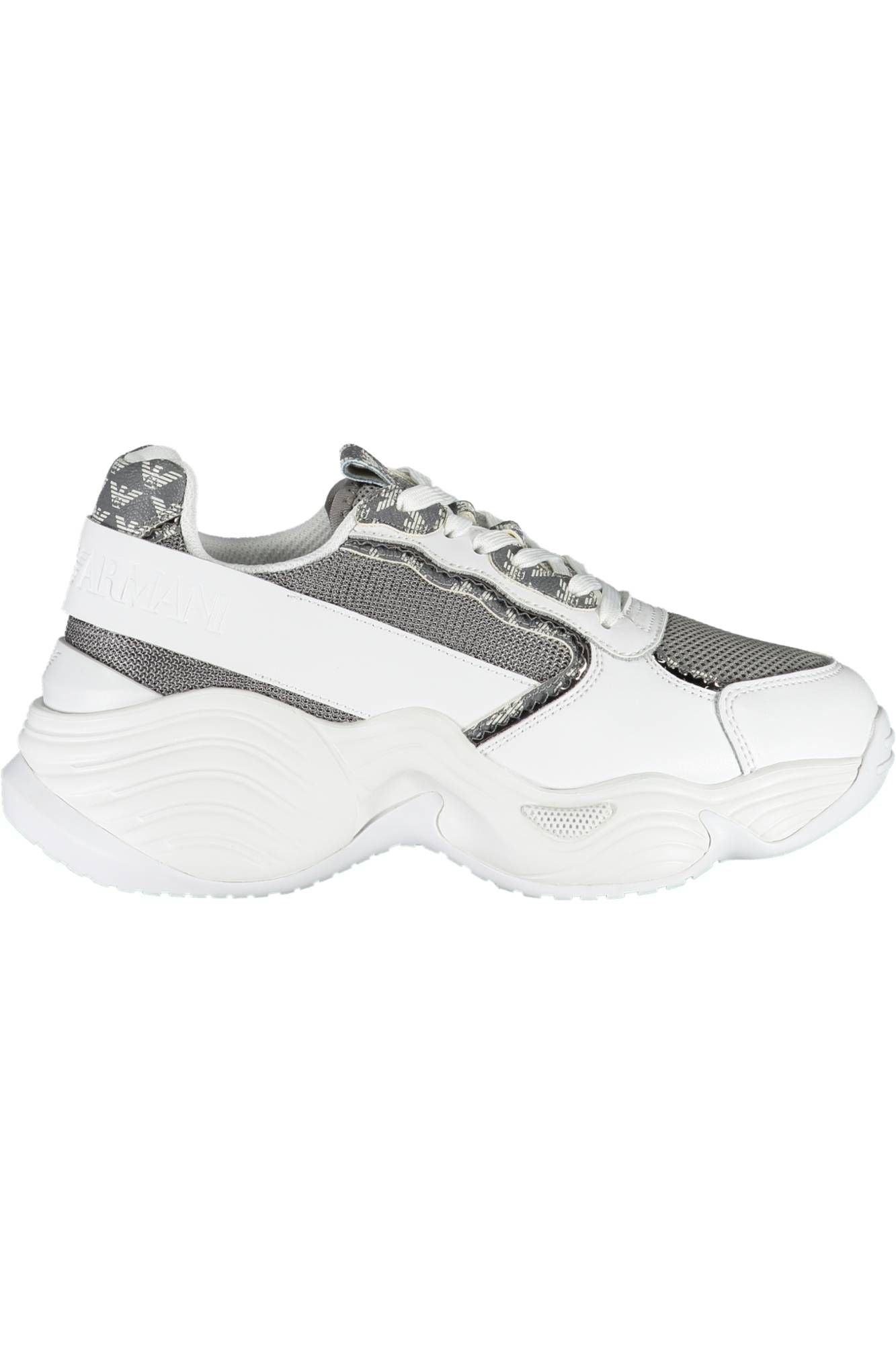 White Polyester Women Sneaker