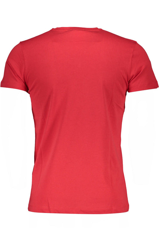 Red Cotton Men T-Shirt