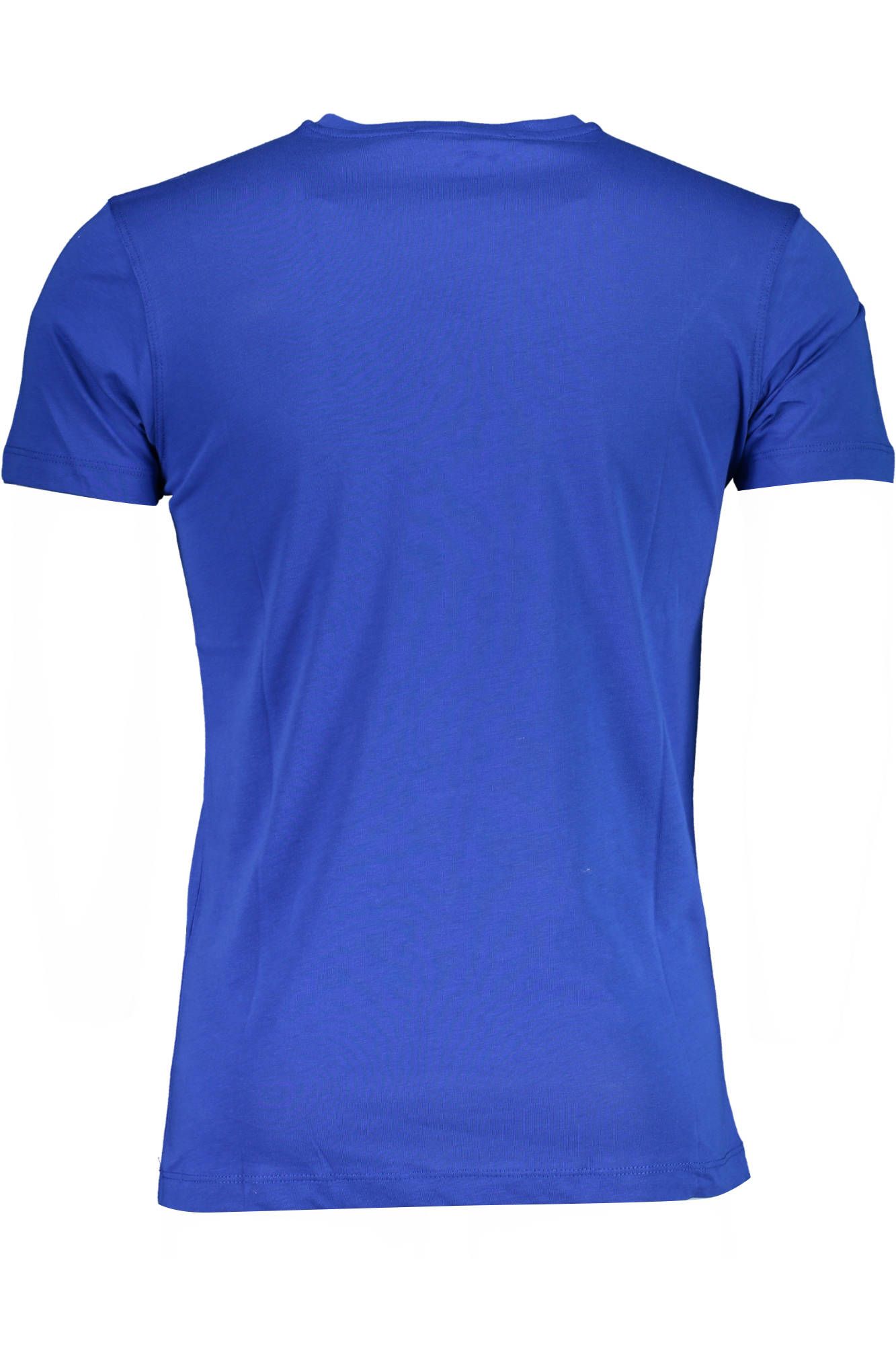 Blue Cotton Men T-Shirt