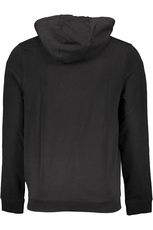 Black Cotton Men Sweater