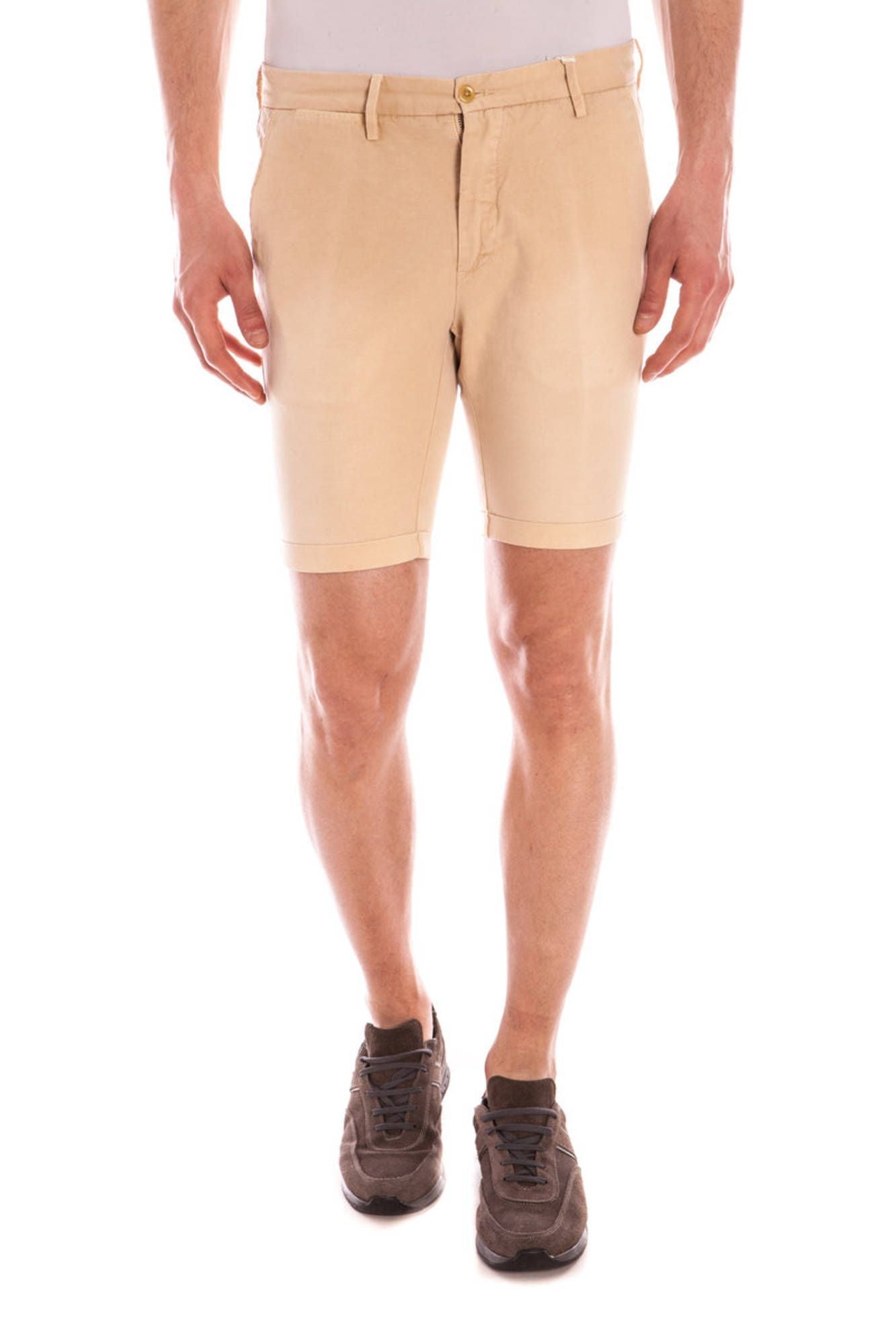 Beige Cotton Men Pant