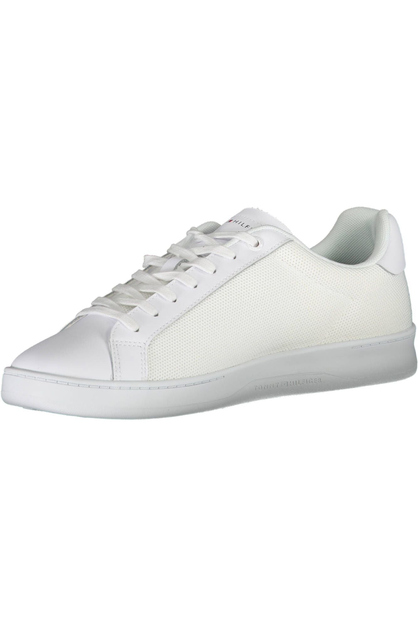 White Polyester Men Sneaker
