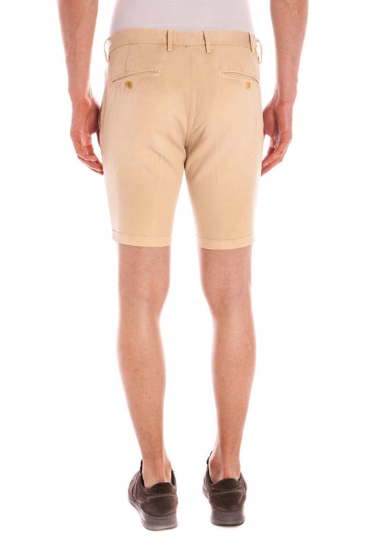 Beige Cotton Men Pant