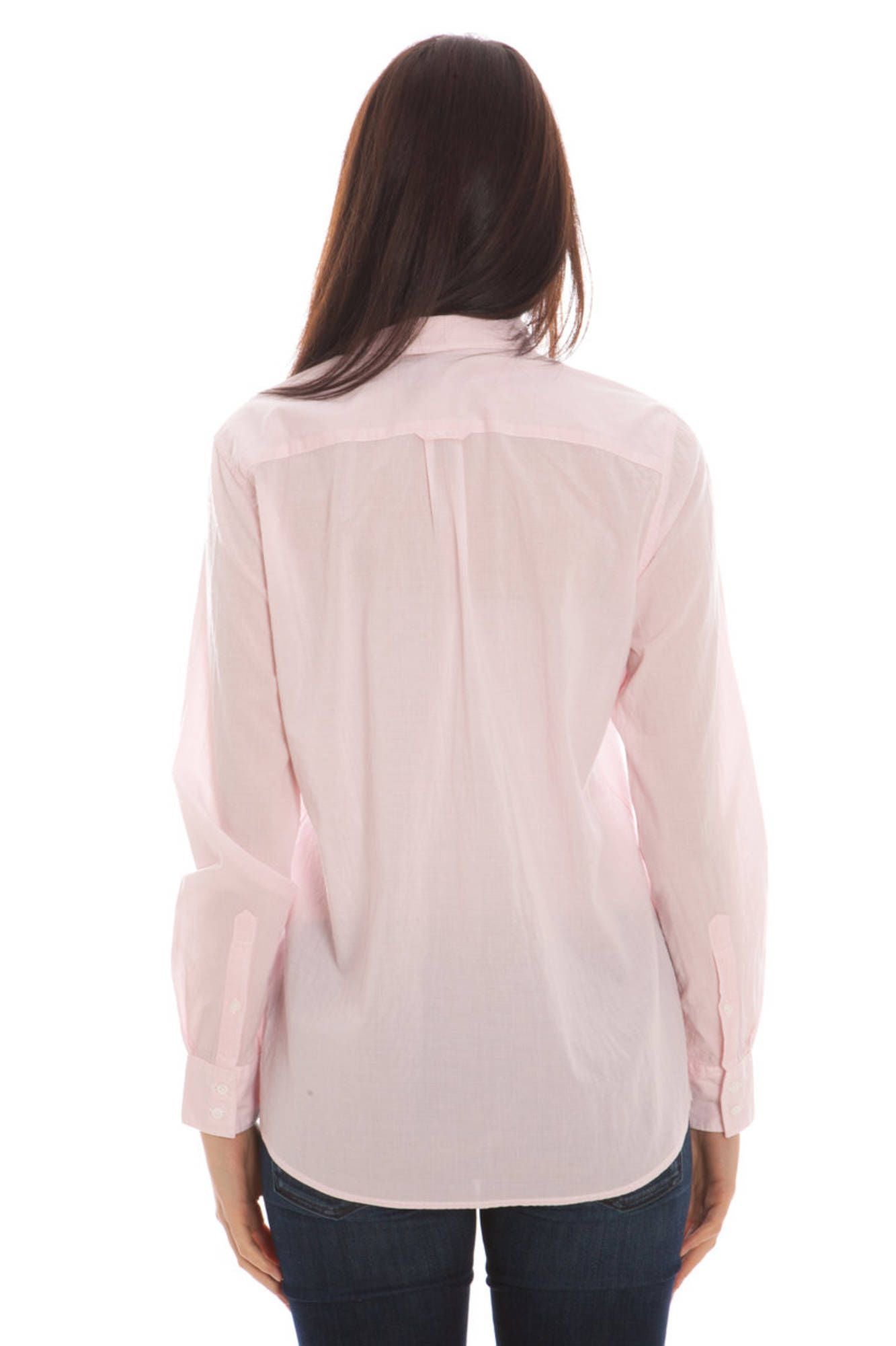 Pink Cotton Women Shirt
