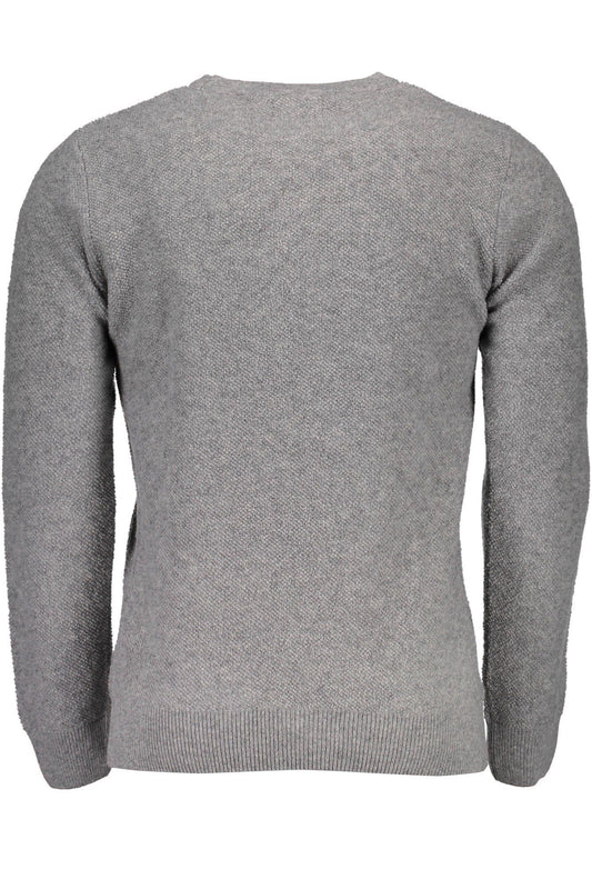 Gray Wool Men Sweater