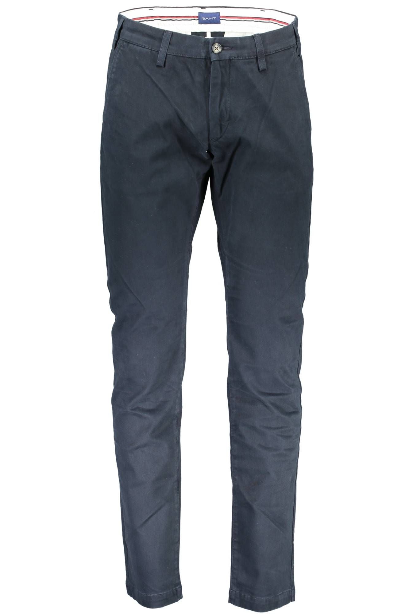 Blue Cotton Men Trouser