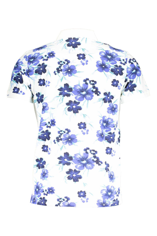 White Cotton Men Polo Shirt