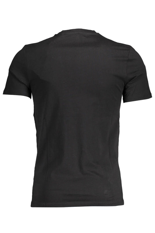 Black Cotton Men T-Shirt