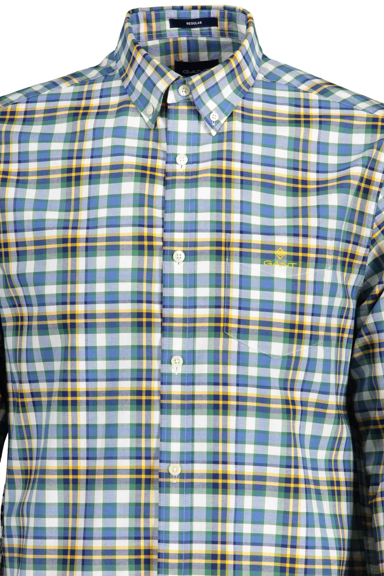 Blue Cotton Men Shirt