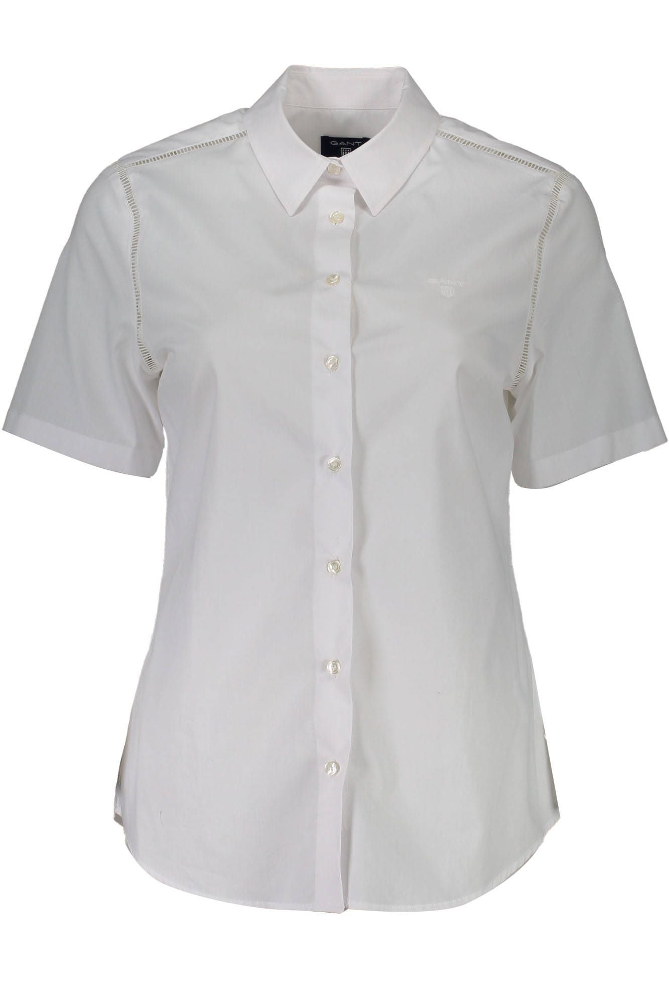 White Cotton Women Shirt