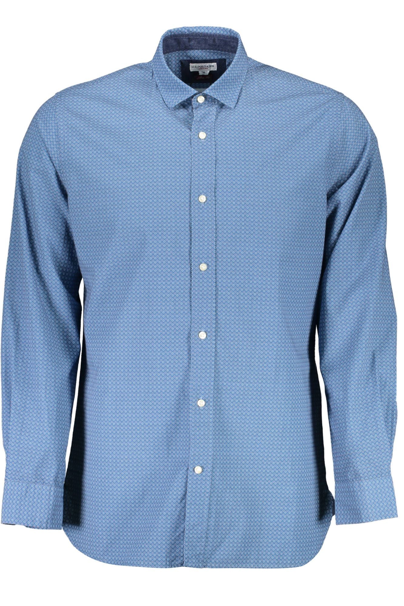 Blue Cotton Men Shirt