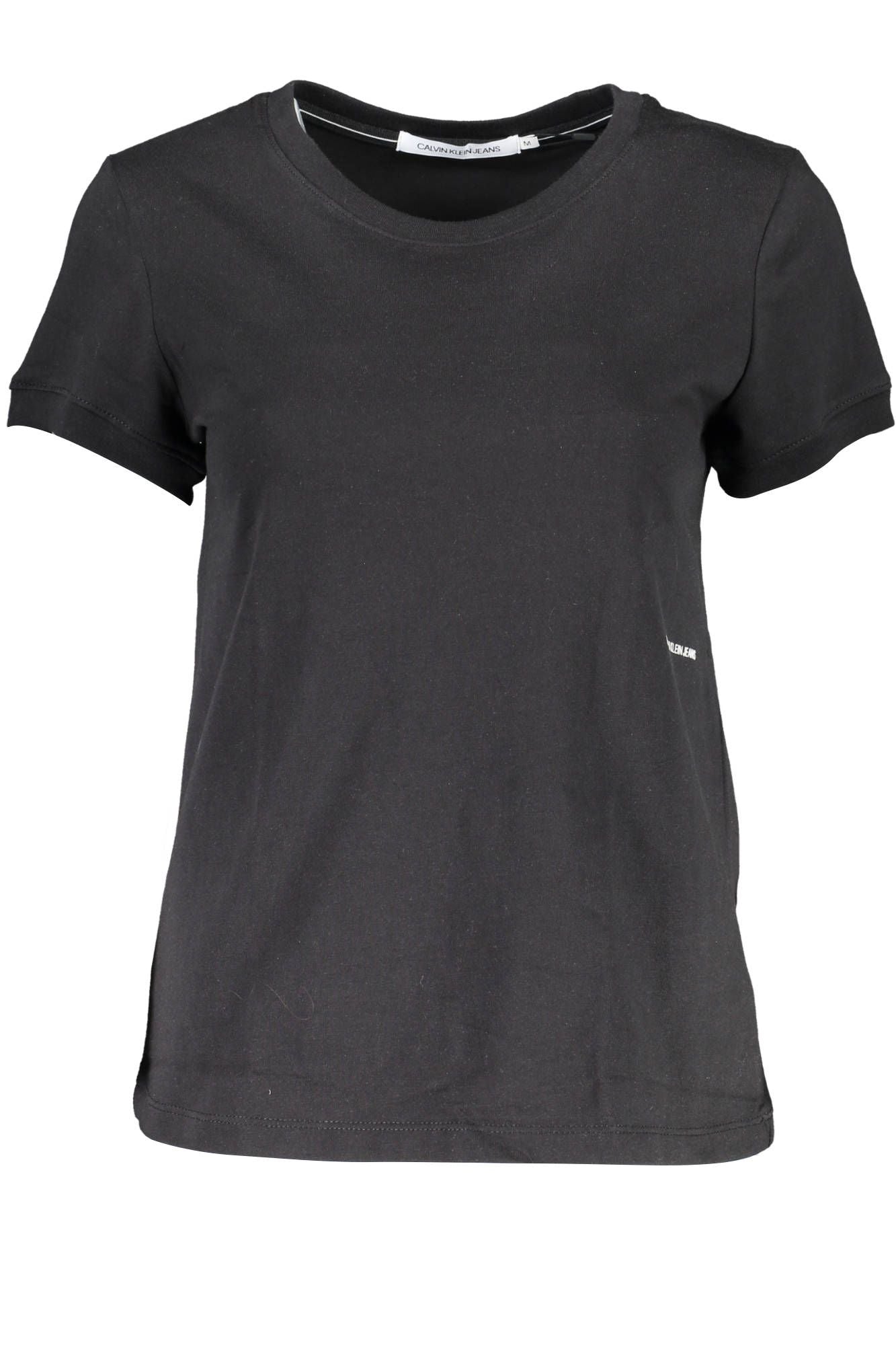 Black Cotton Women T-Shirt