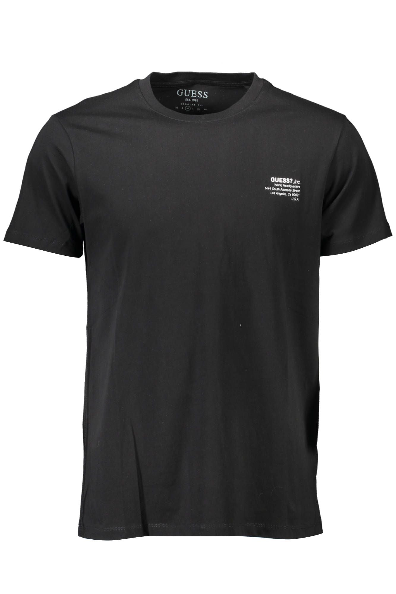 Black Cotton Men T-Shirt