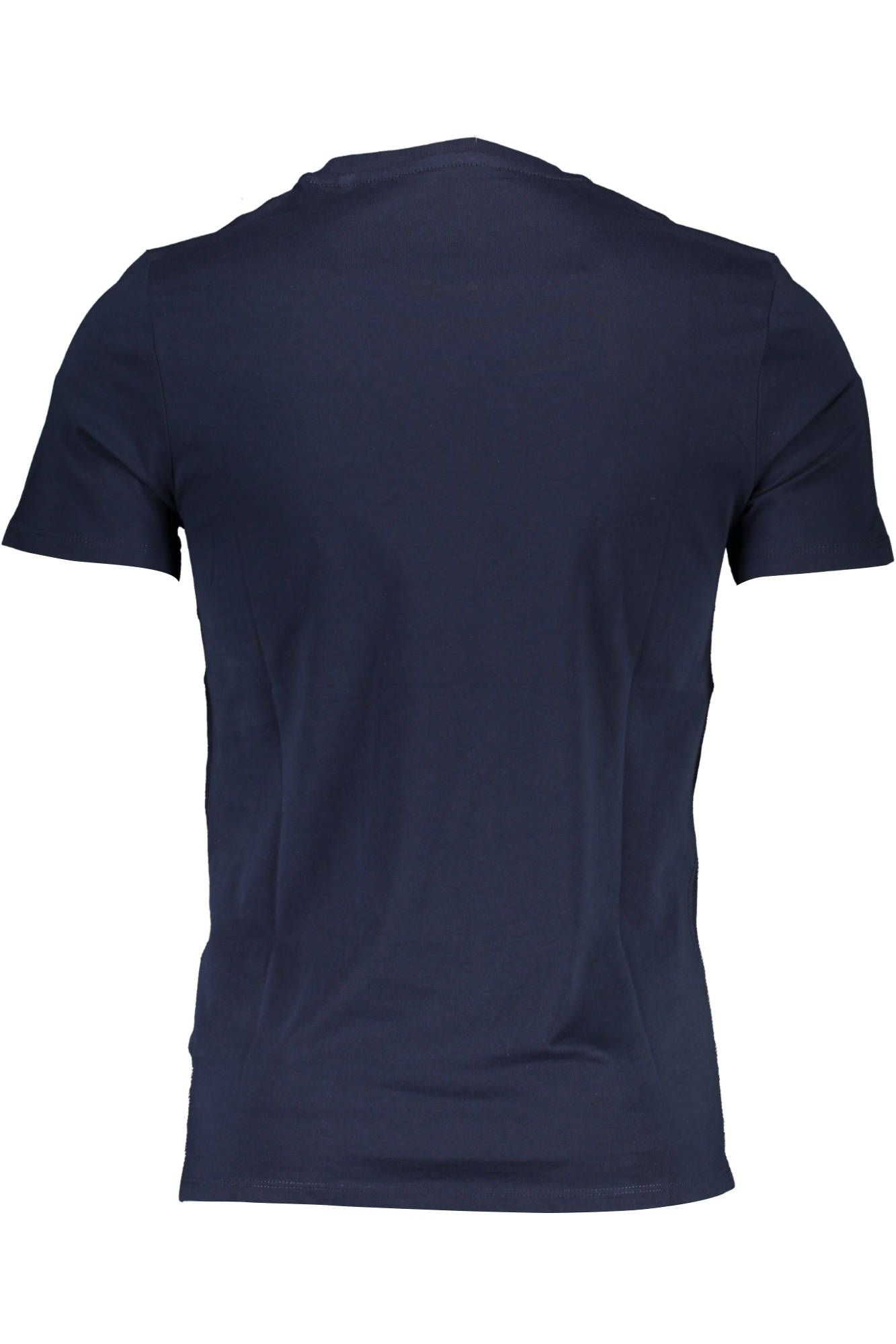 Blue Cotton Men T-Shirt