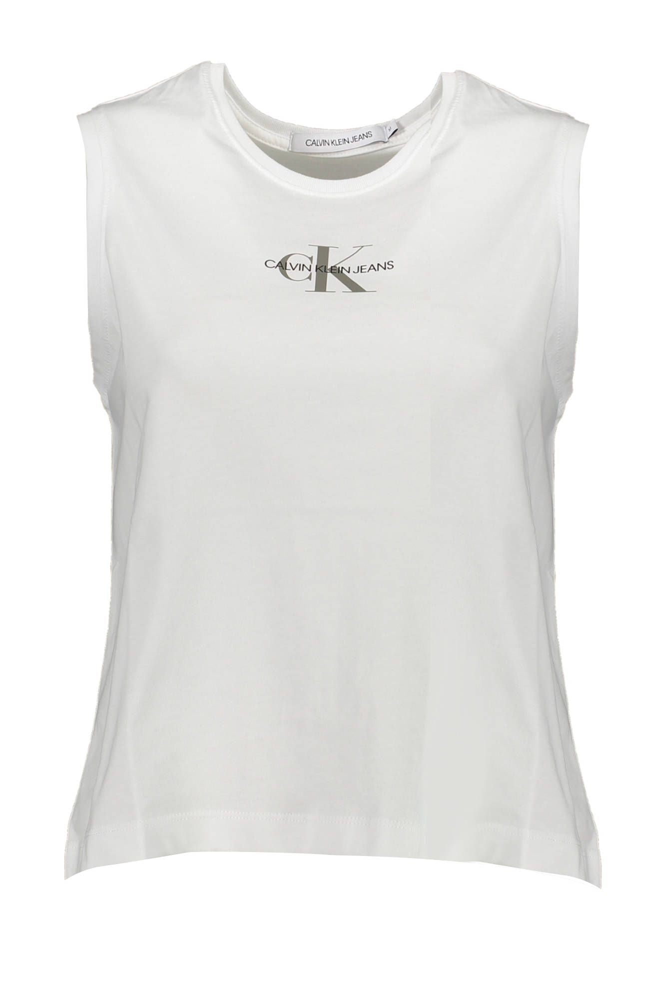 White Cotton Women Tank Top