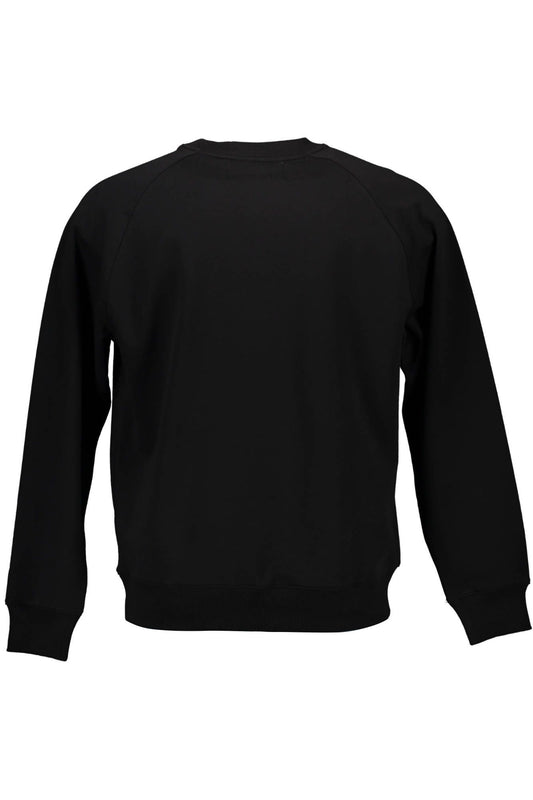 Black Cotton Mens Sweater