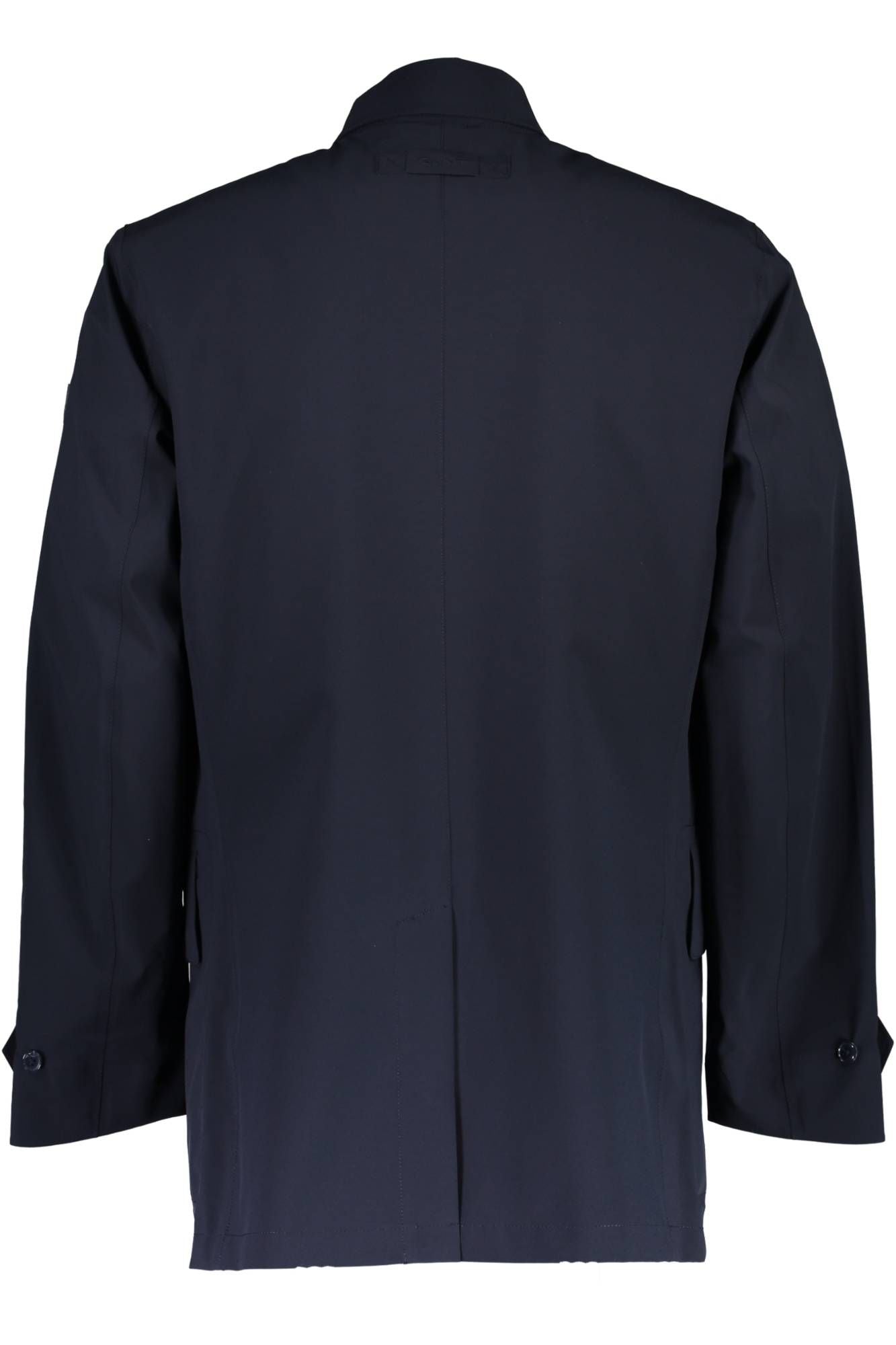 Blue Polyester Men Jacket