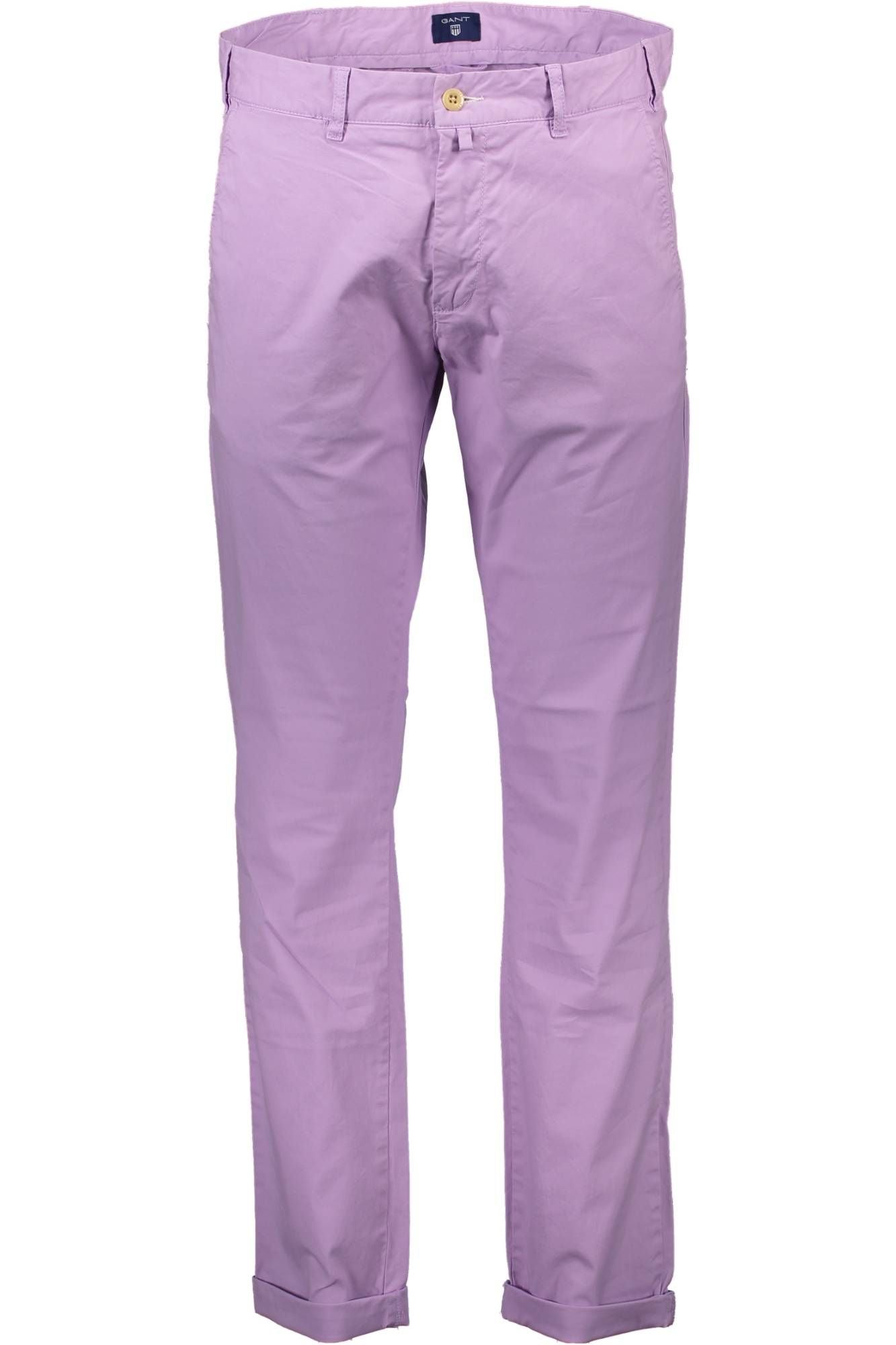 Pink Cotton Men Trouser