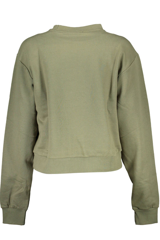 Green Cotton Women Sweater