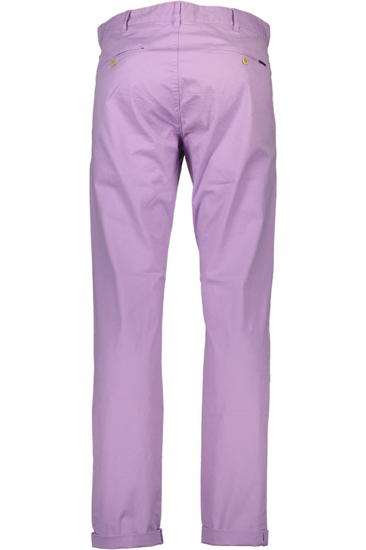 Pink Cotton Men Trouser