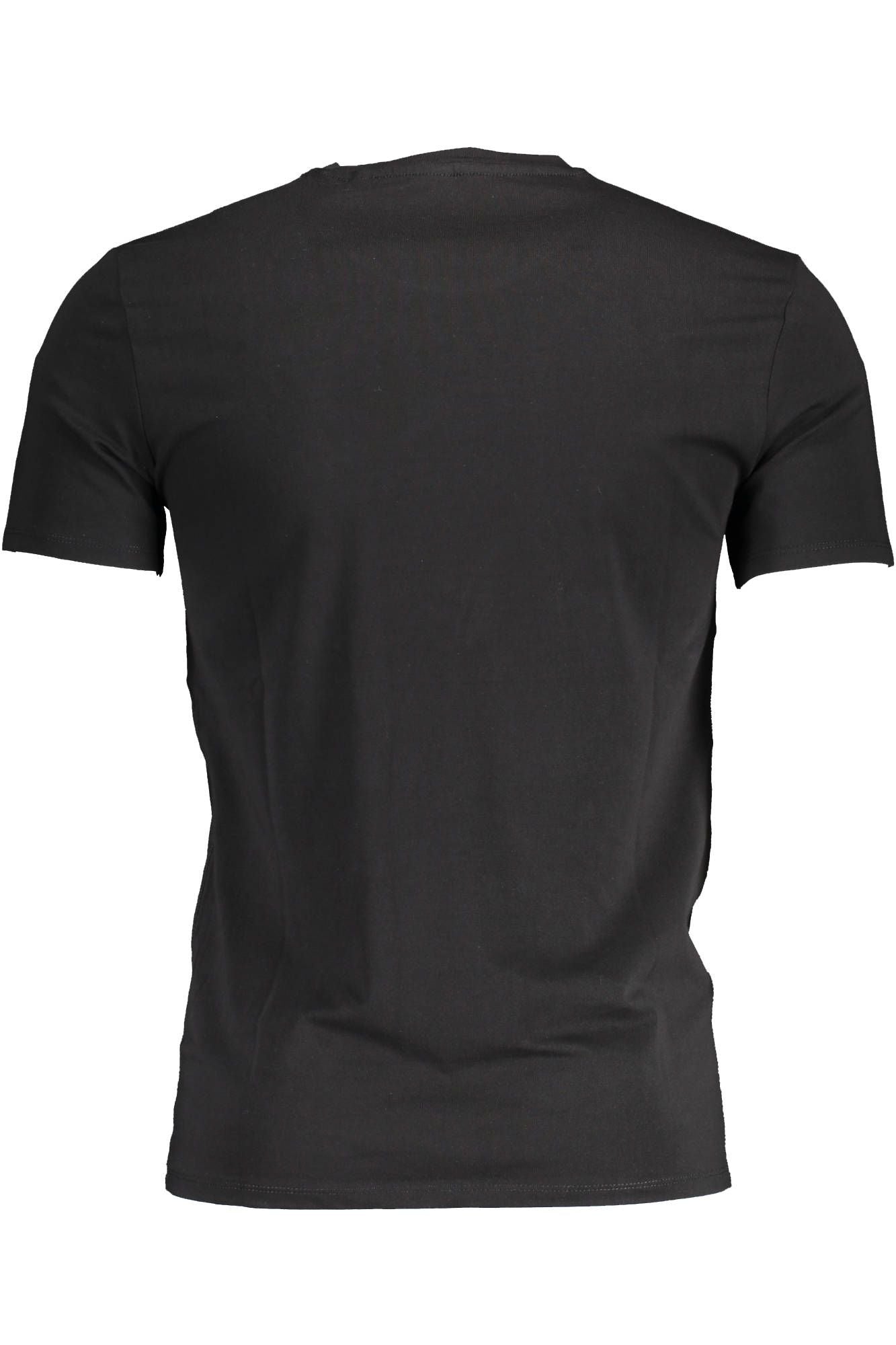 Black Cotton Men T-Shirt