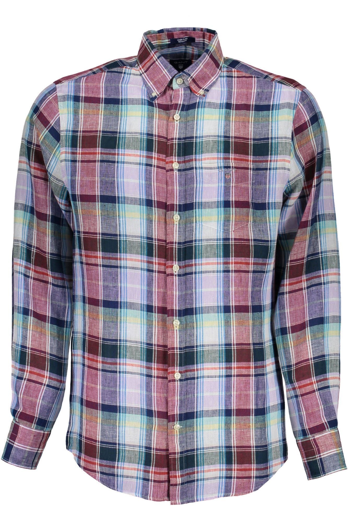 Blue Linen Men Shirt