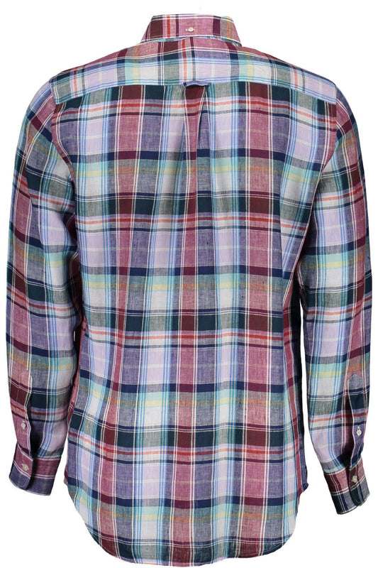 Blue Linen Men Shirt