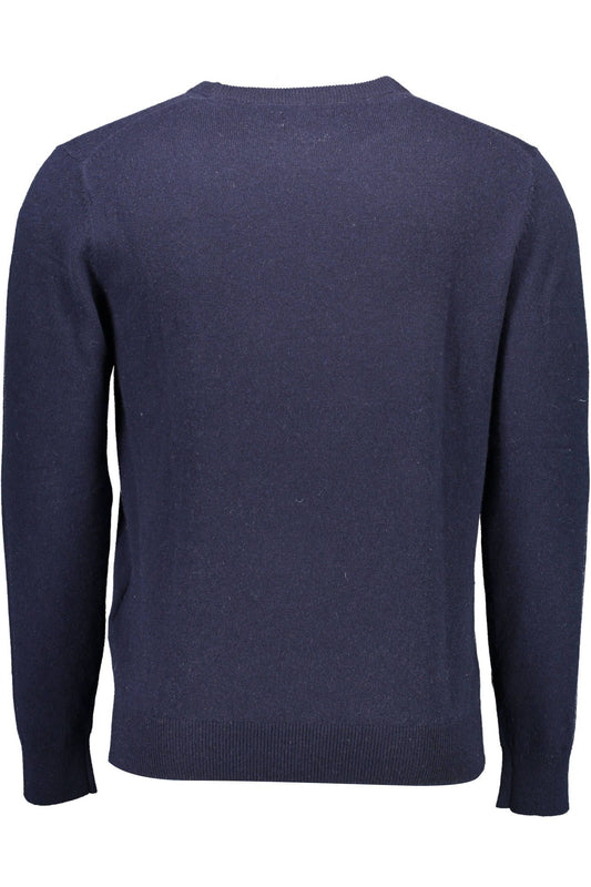 Blue Wool Men Sweater